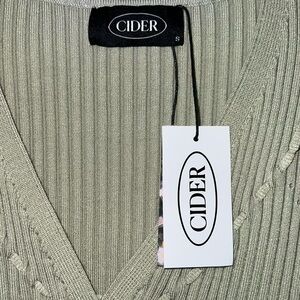 Cider mint green knit mini dress